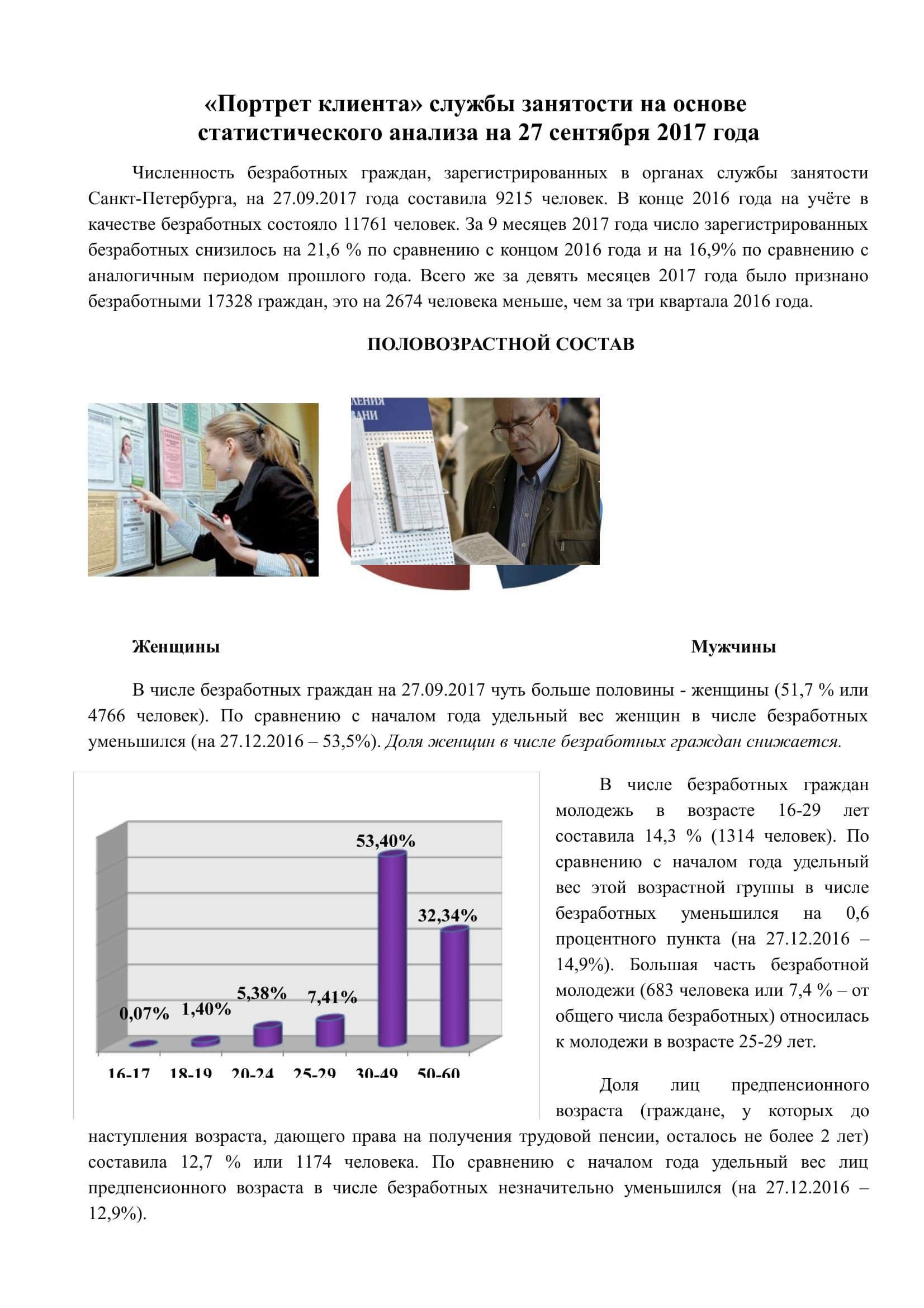 Архив аналитики :: Занятость населения Санкт-Петербурга